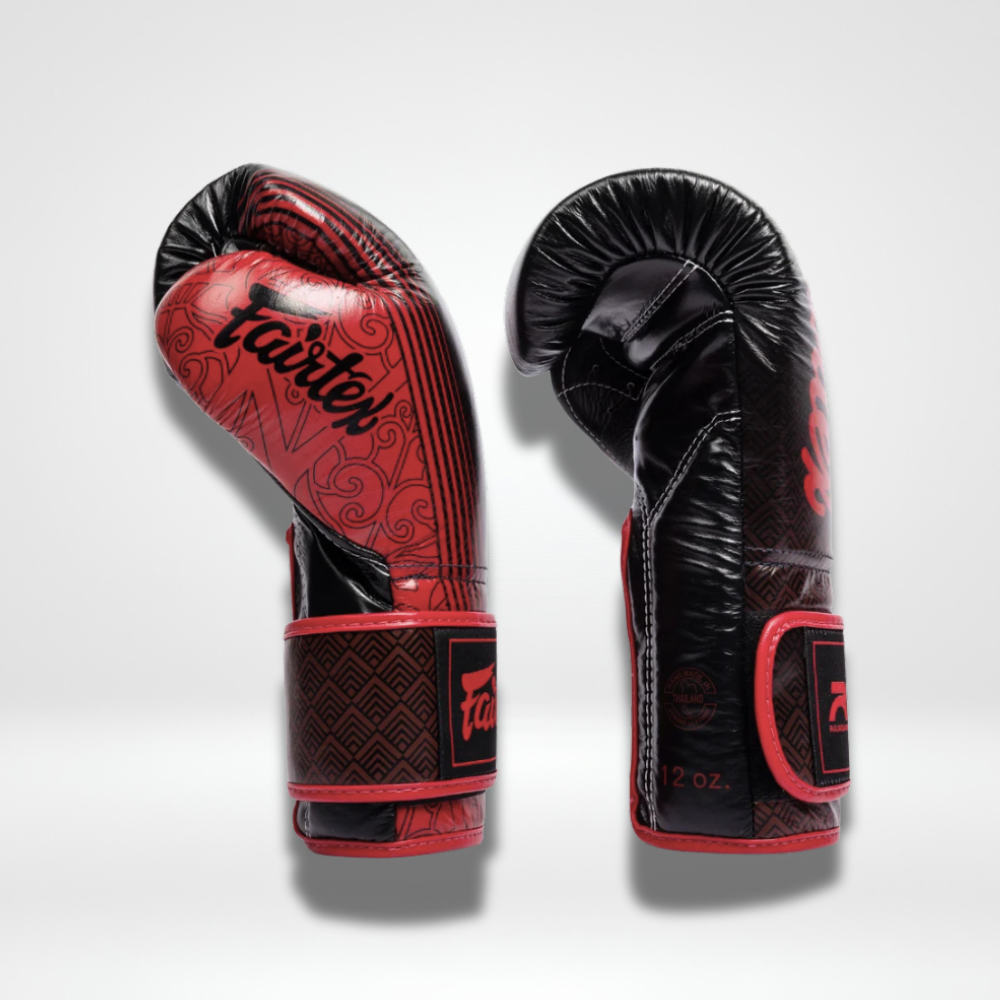 Fairtex - Velcro Boxing Gloves - BGVR1 RWS - Black