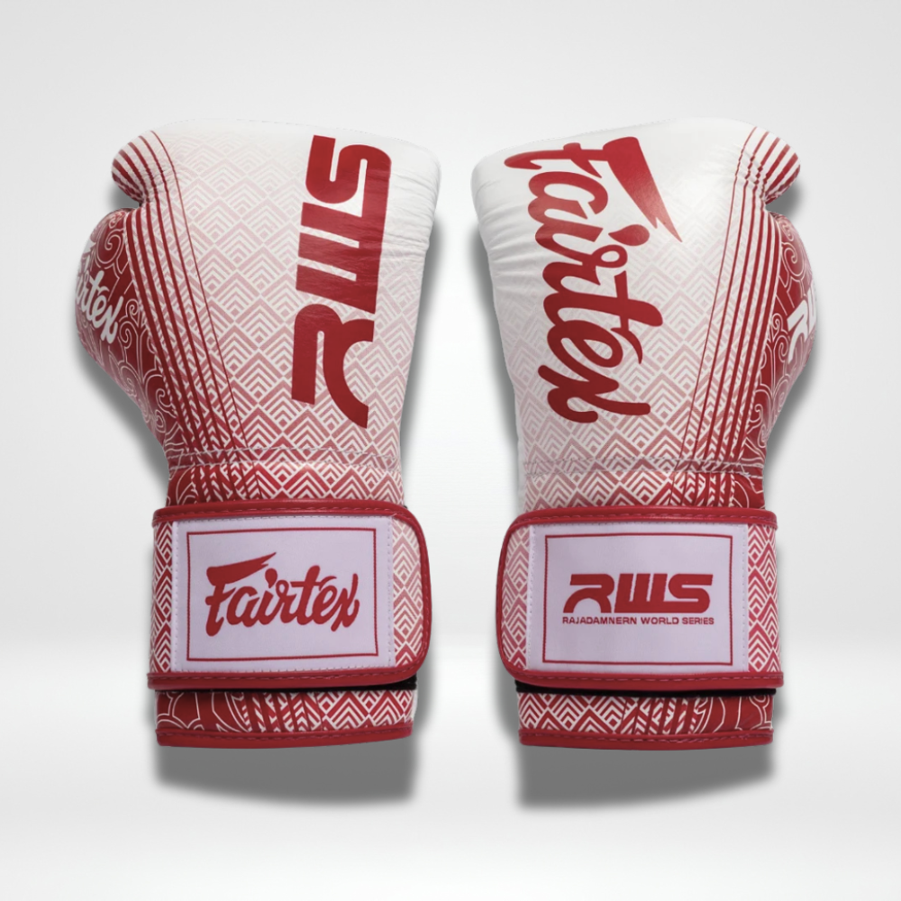 Fairtex - Velcro Boxing Gloves - BGVR1 RWS - White