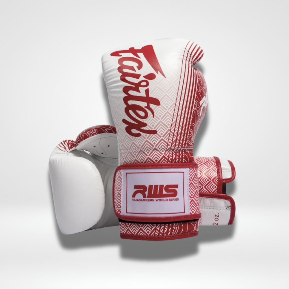 Fairtex - Velcro Boxing Gloves - BGVR1 RWS - White