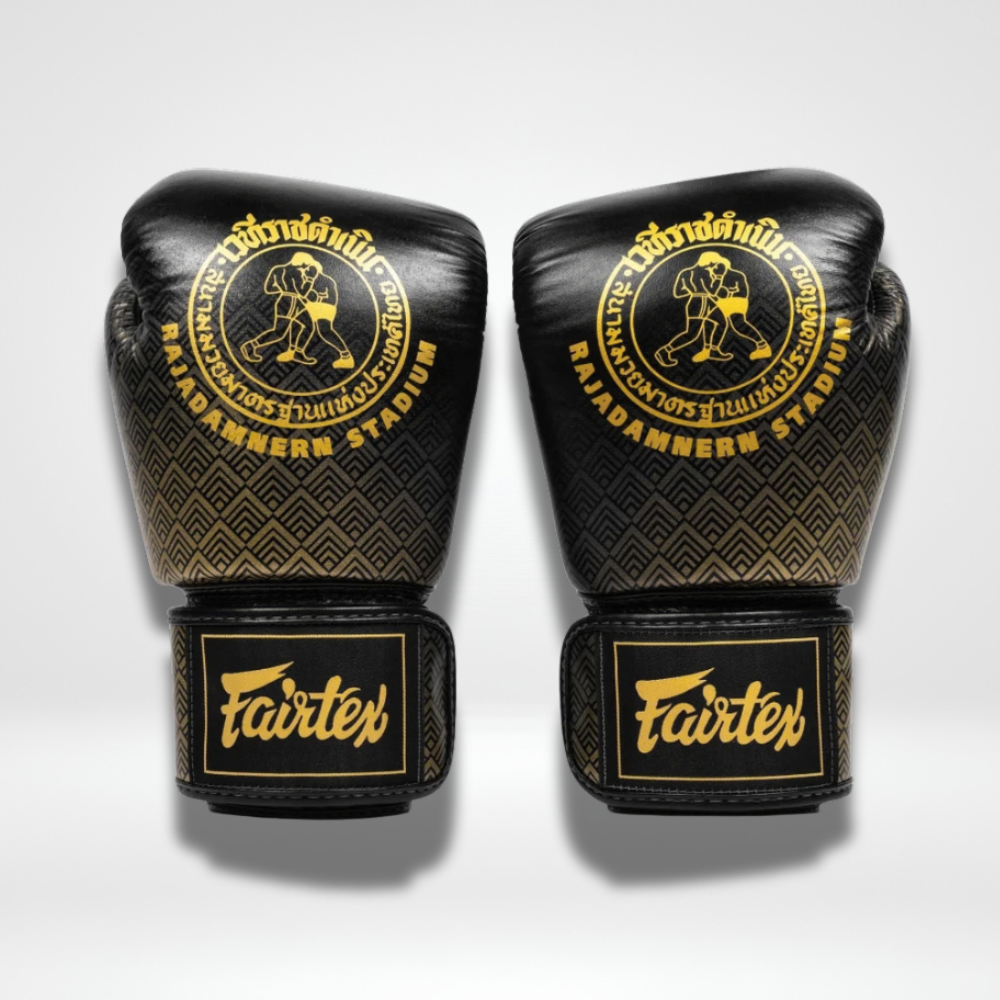 Fairtex - Velcro Boxing Gloves - BGV Rajadamnern - Black