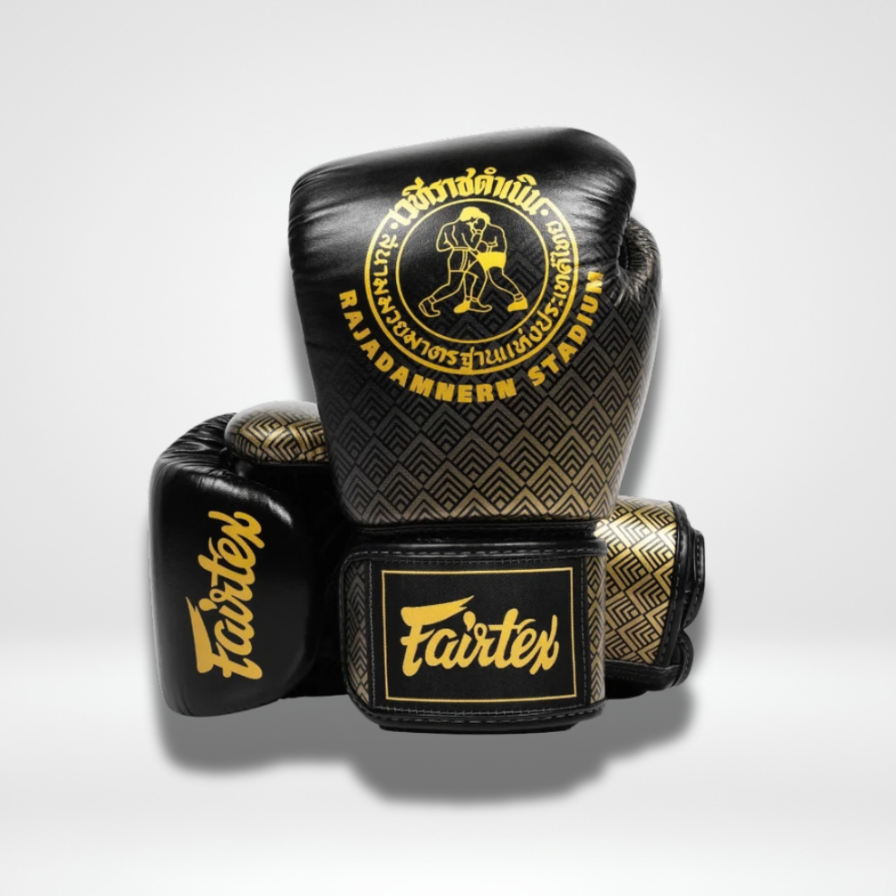 Fairtex - Velcro Boxing Gloves - BGV Rajadamnern - Black
