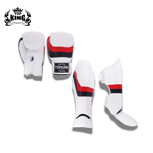 Top King Sparring Set Innovation White - KICKPUNCHELBOW