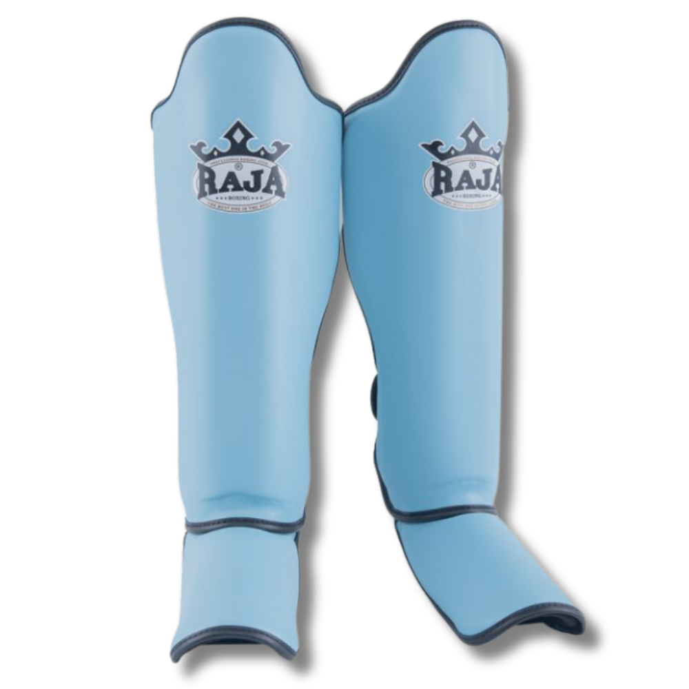 Raja Boxing - Shin Guards - Microfibre SG1 -Ligh blue