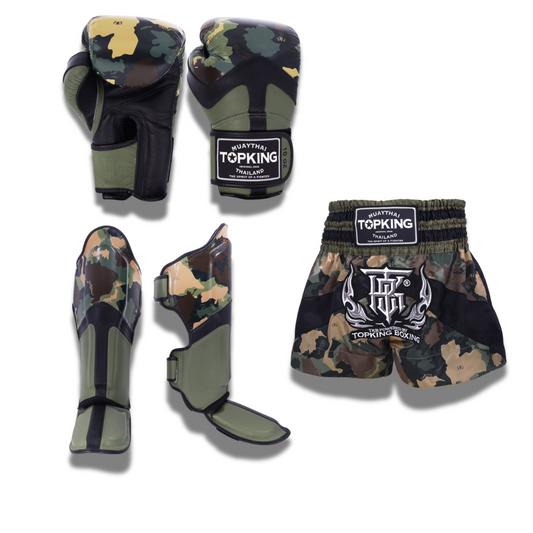 Top King Camo Green All-in Set - KICKPUNCHELBOW