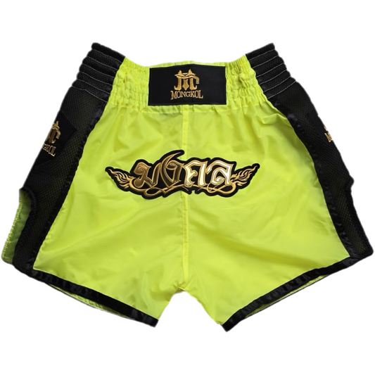 Mongkol Muay Thai Shorts - Yellow (Nylon)
