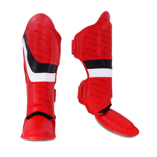 Top King Shin Guards Innovation Red - KICKPUNCHELBOW