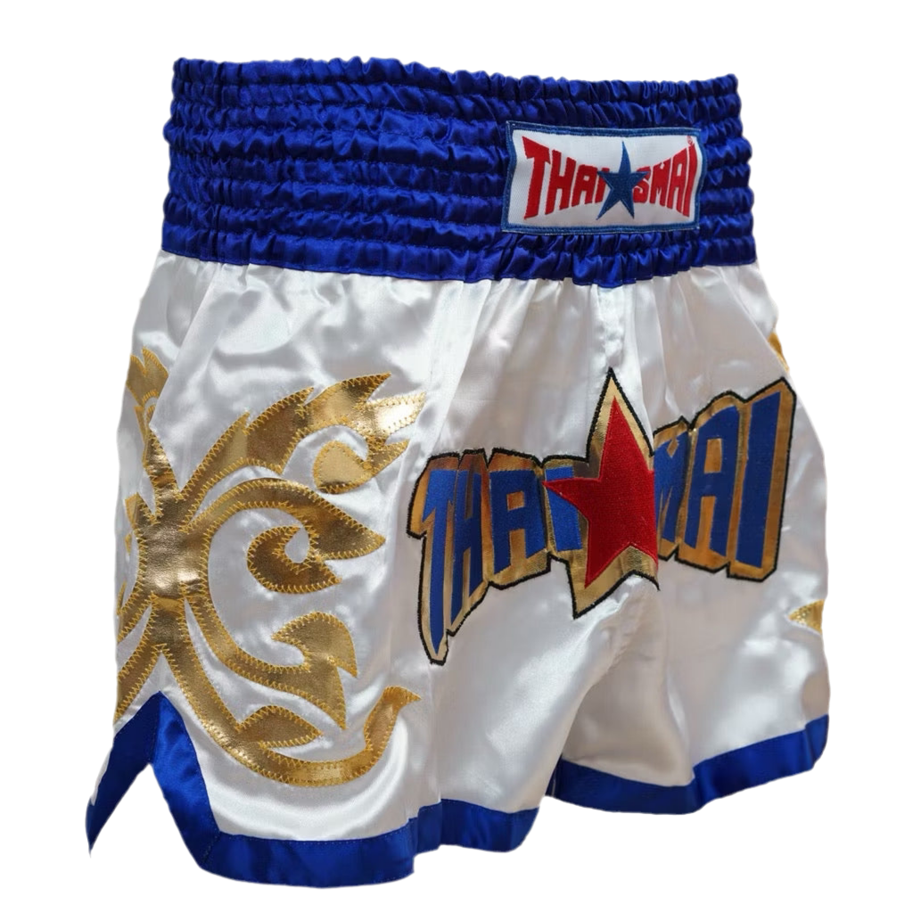 Thaismai Satin shorts - BS-1160 White / Blue