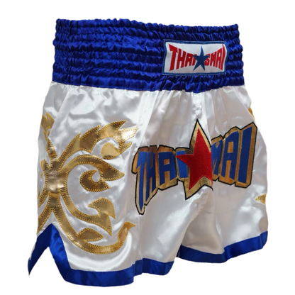 Thaismai Satin shorts - BS-1160 White / Blue