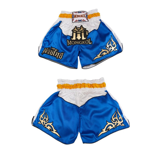 Mongkol Muay Thai Shorts - Big Logo Blue