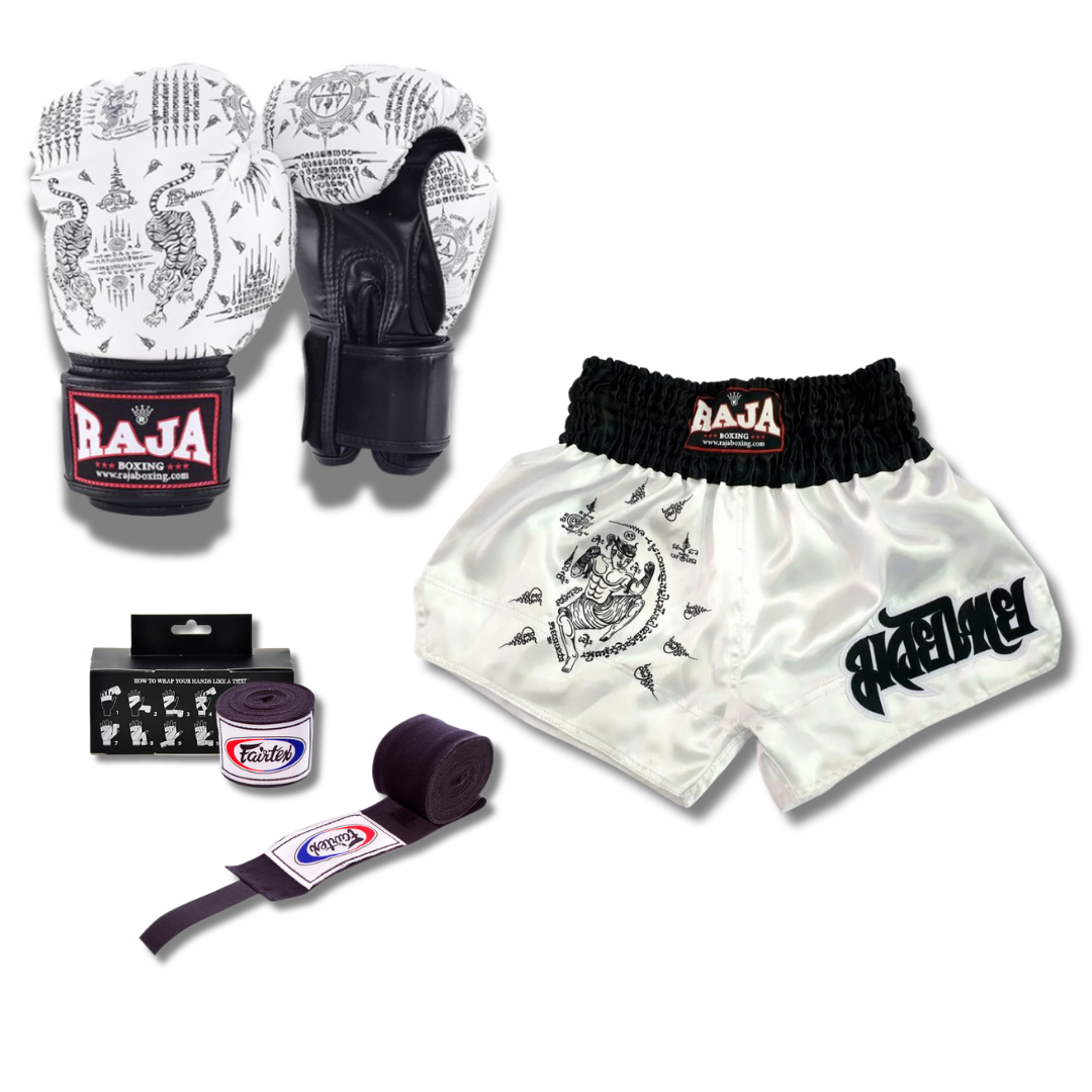 Raja Combo Set - Sak Yant White