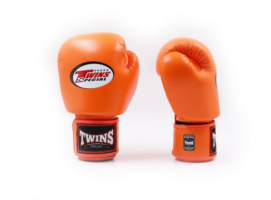 Twins Special BGVL3 Velcro Boxing Gloves Orange - KICKPUNCHELBOW
