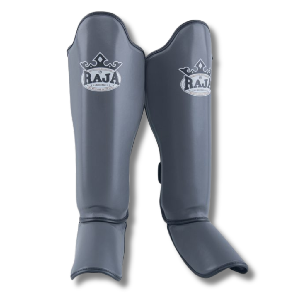 Raja Boxing - Shin Guards - Microfibre SG1 -Gray
