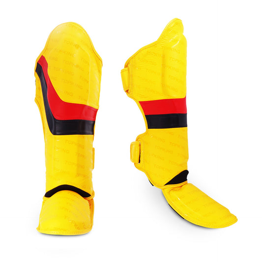 Top King Shin Guards Innovation Yellow - KICKPUNCHELBOW