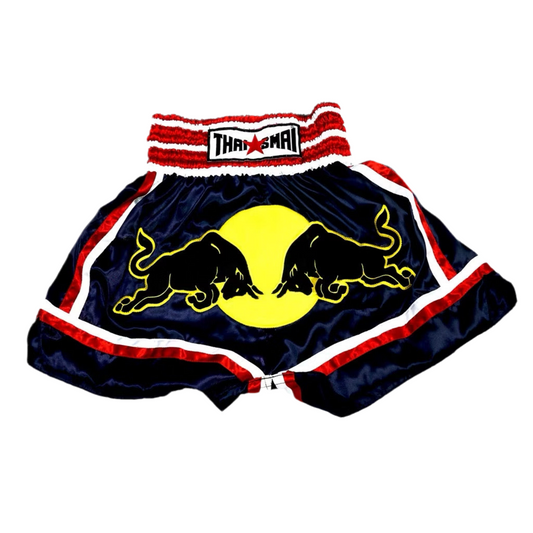 Thaismai Satin shorts - BS-1039 Red Bull Black