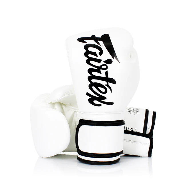 Fairtex Boxing Micro Fibre Gloves White