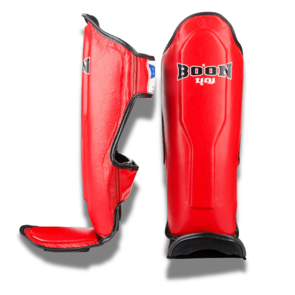 Boon Shin Guards Red – KICKPUNCHELBOW