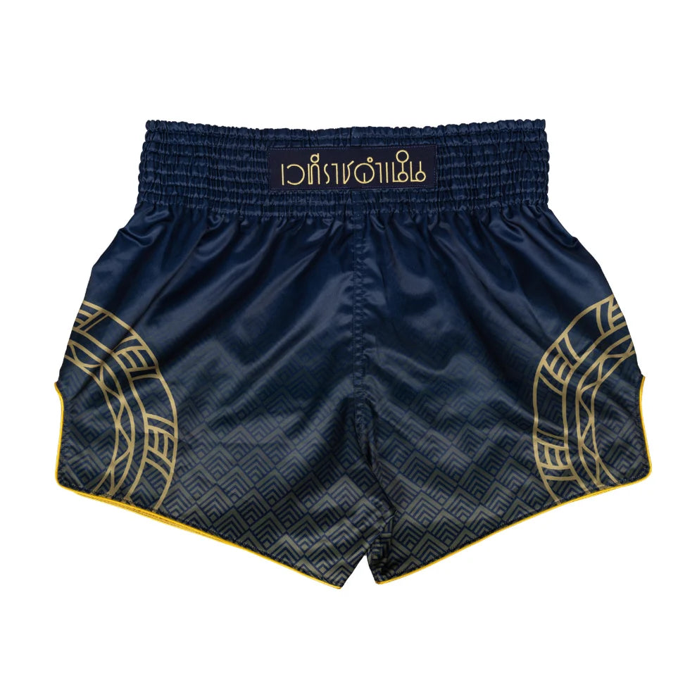 Fairtex - Muay Thai Shorts - Rajadamnern Logo BS-RAJ01 - Navy Blue/Gold