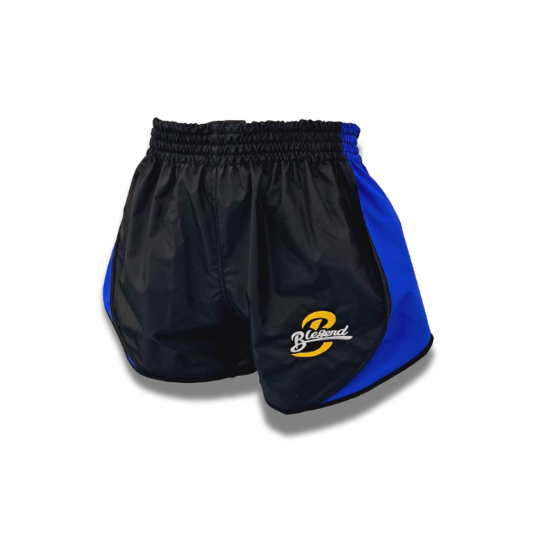 Blegend Boxing Shorts - Black Skull Blue