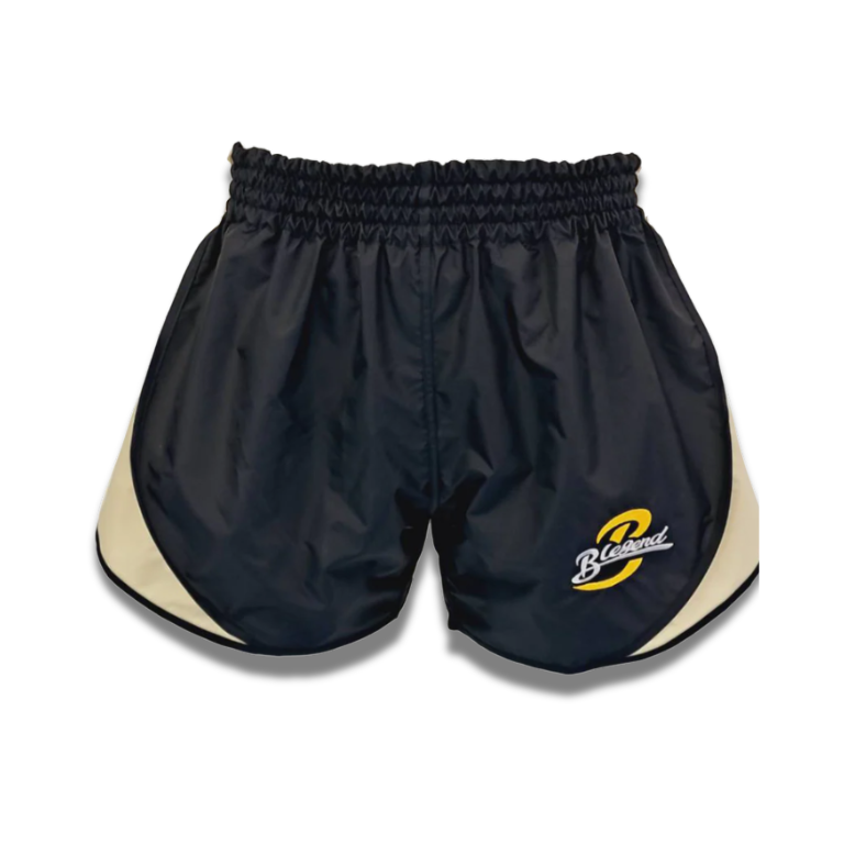 Blegend Boxing Shorts - Black Skull Cream