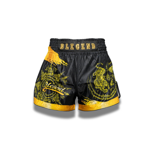 Blegend Boxing Shorts - Gold Tiger