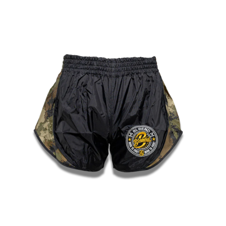 Blegend Boxing Shorts - Powerhouse 2.0 Black Camo Green
