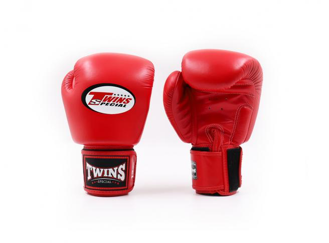 Twins Special BGVL3 Velcro Boxing Gloves Red - KICKPUNCHELBOW