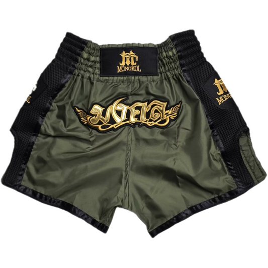 Mongkol Muay Thai Shorts -  Olive(Nylon)