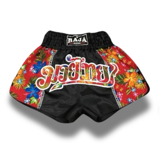 Raja Muay Thai  Fancy Shorts - Flower  SPS03