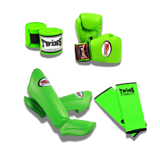 Twins Full Package Green - KICKPUNCHELBOW