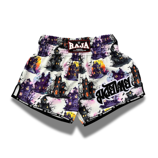 Raja Muay Thai  Fancy Shorts - SP67-037 Haunted House