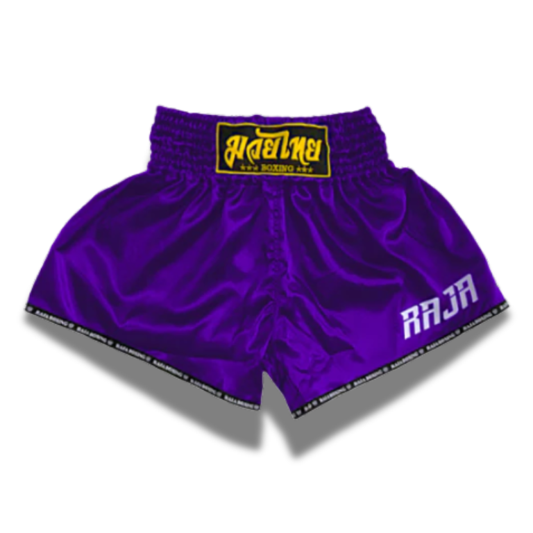 RAJA MuayThai Shorts - Classic Satin Purple