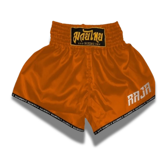 RAJA MuayThai Shorts - Classic Satin Orange