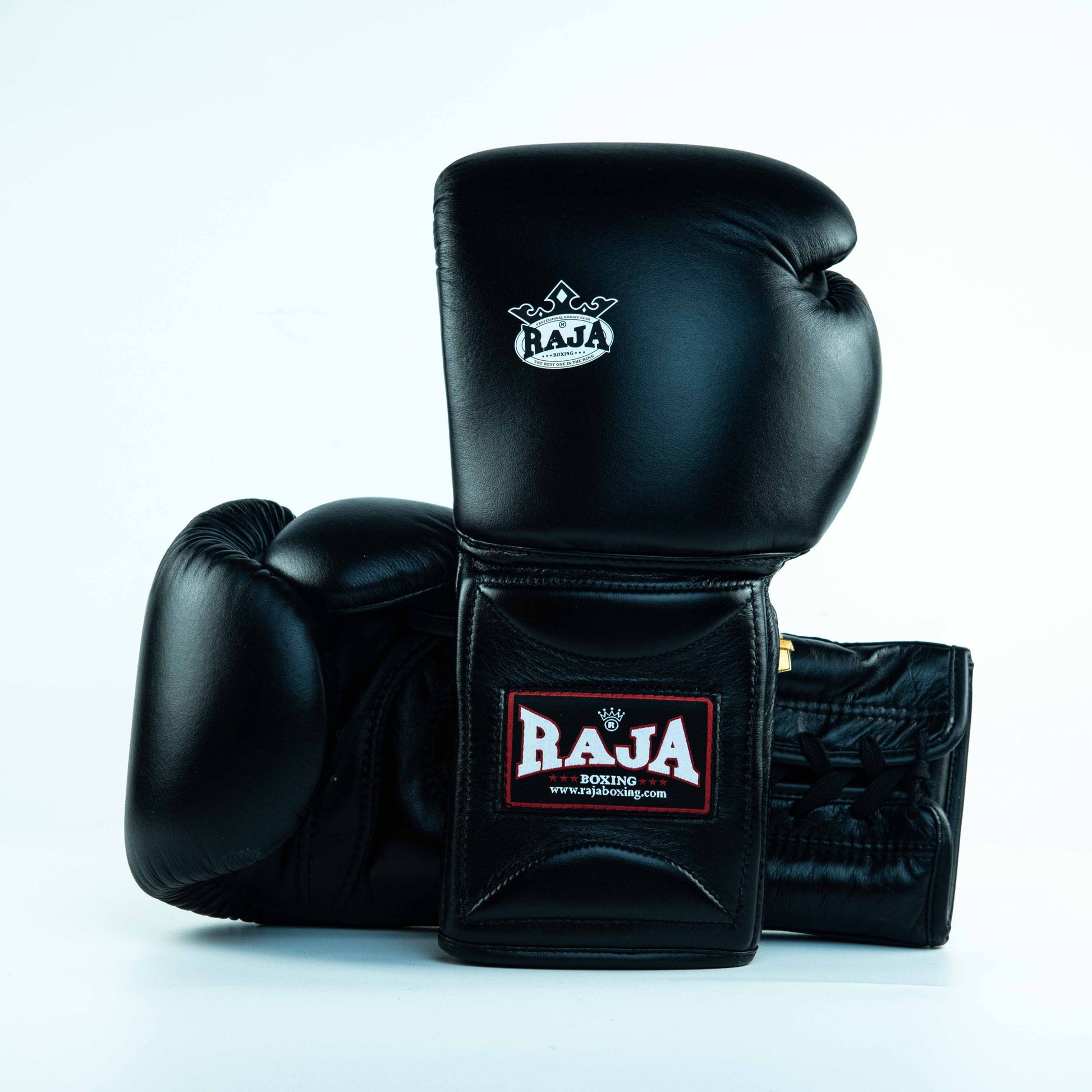 Raja Gloves - Leather Lace up Black - KICKPUNCHELBOW