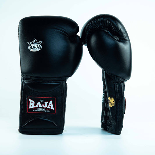 Raja Gloves - Leather Lace up Black - KICKPUNCHELBOW