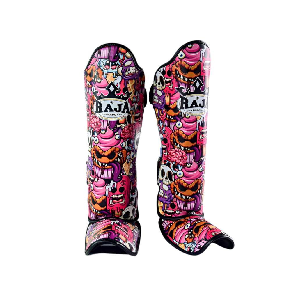 Semi Leather Raja Shin Guards - Cack Monster