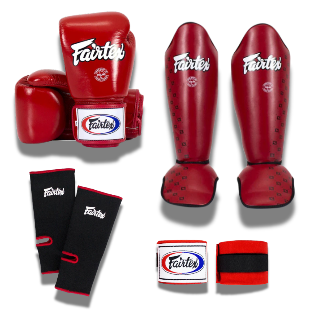 Fairtex Sparring Set SP5 BGV1 FULL SET Red