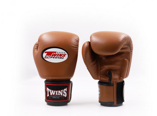 Twins Special BGVL3 Velcro Boxing Gloves Light Brown - KICKPUNCHELBOW