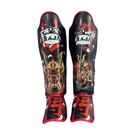 Semi Leather Raja Shin Guards - Samurai