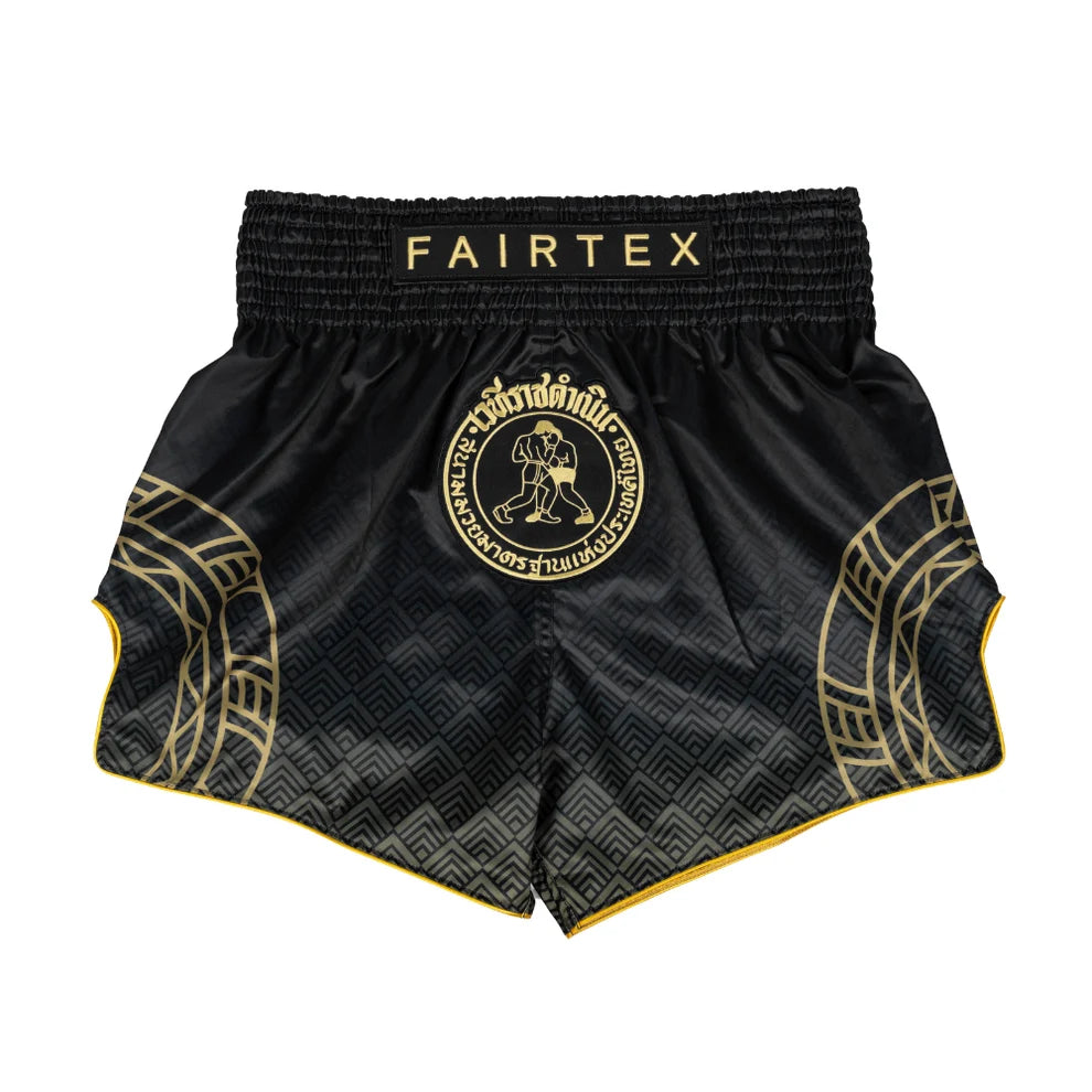 Fairtex - Muay Thai Shorts - Rajadamnern Logo BS-RAJ02 - Black/Gold