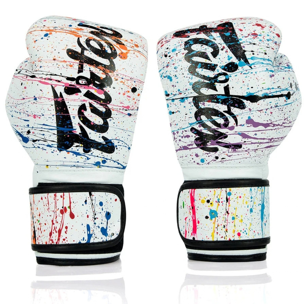 Fairtex - Sparring Set BGV1 Gloves/SP5 Shin Guards - Painter Drip