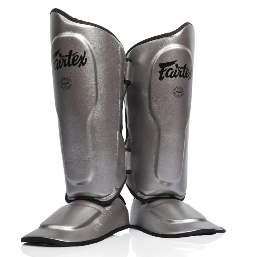 Fairtex - Shin Guards - SP9 Ultra Ergo - Liquid Steel