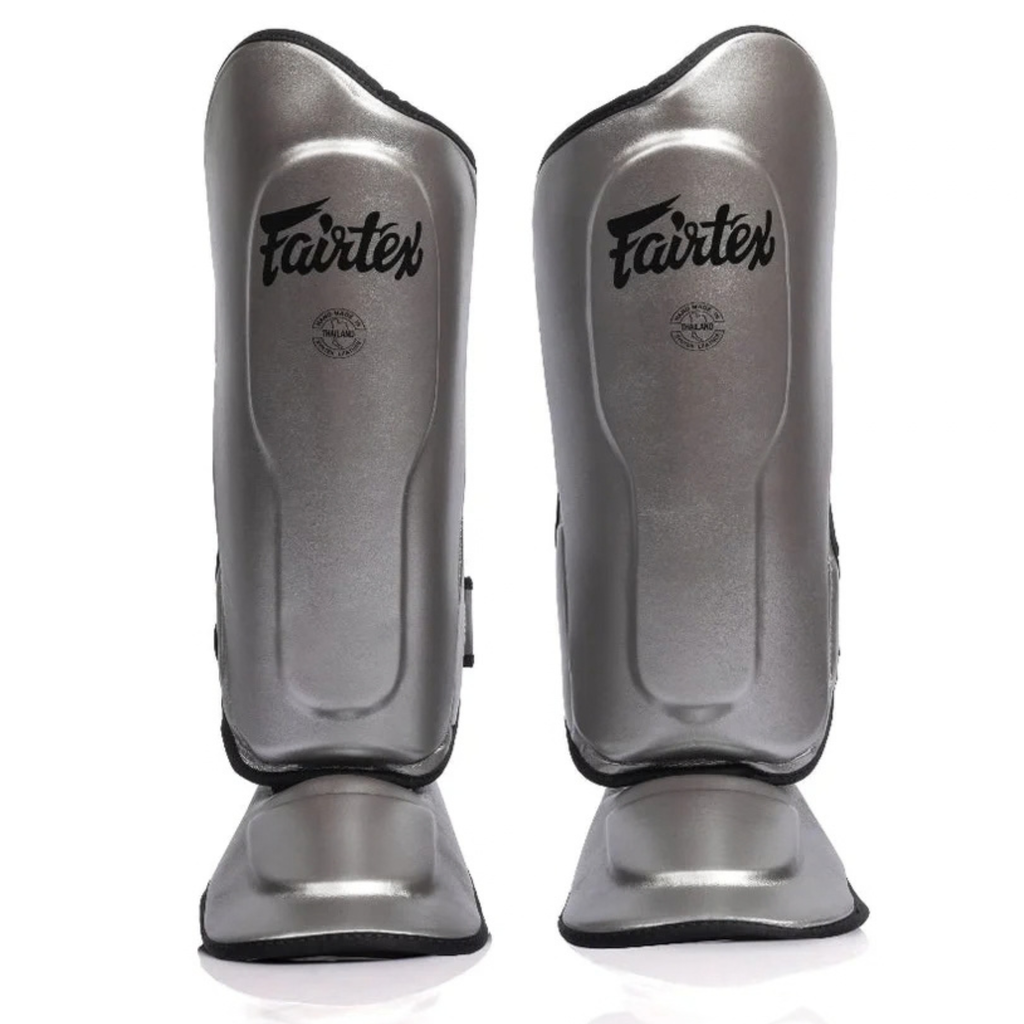Fairtex - Shin Guards - SP9 Ultra Ergo - Liquid Steel