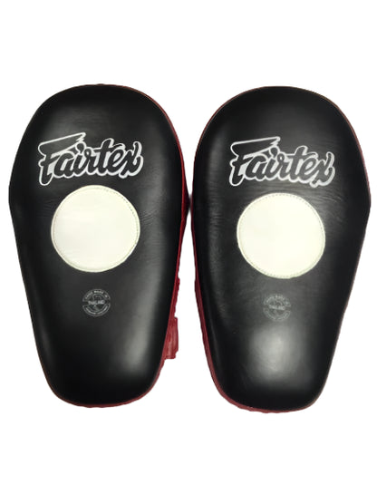 Fairtex Focus, Hybrid Mitts Pro Angular FMV8 Black Red - KICKPUNCHELBOW