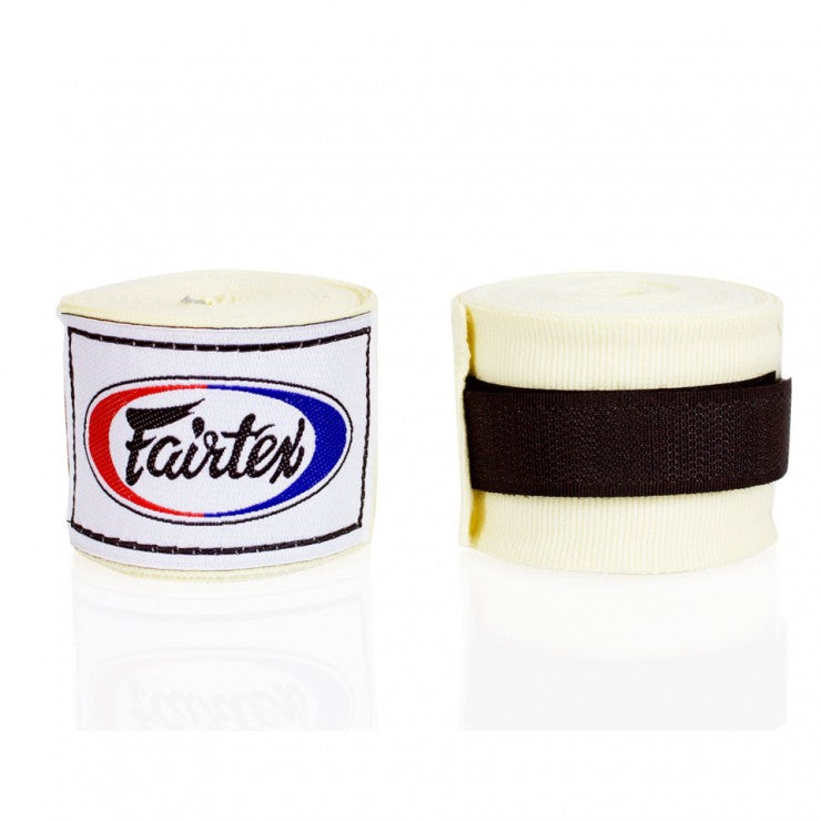 Fairtex HW2 4.5M Hand Wraps White - KICKPUNCHELBOW