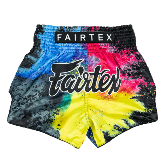 Fairtex Muay Thai Shorts - Acid Jazz (Black) - KICKPUNCHELBOW