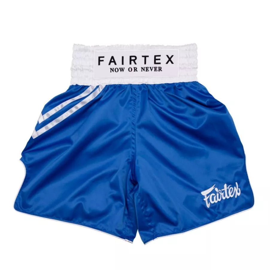 Fairtex Muay Thai Shorts - Boxing Trunks - BT2009 "Classic Blue" - KICKPUNCHELBOW