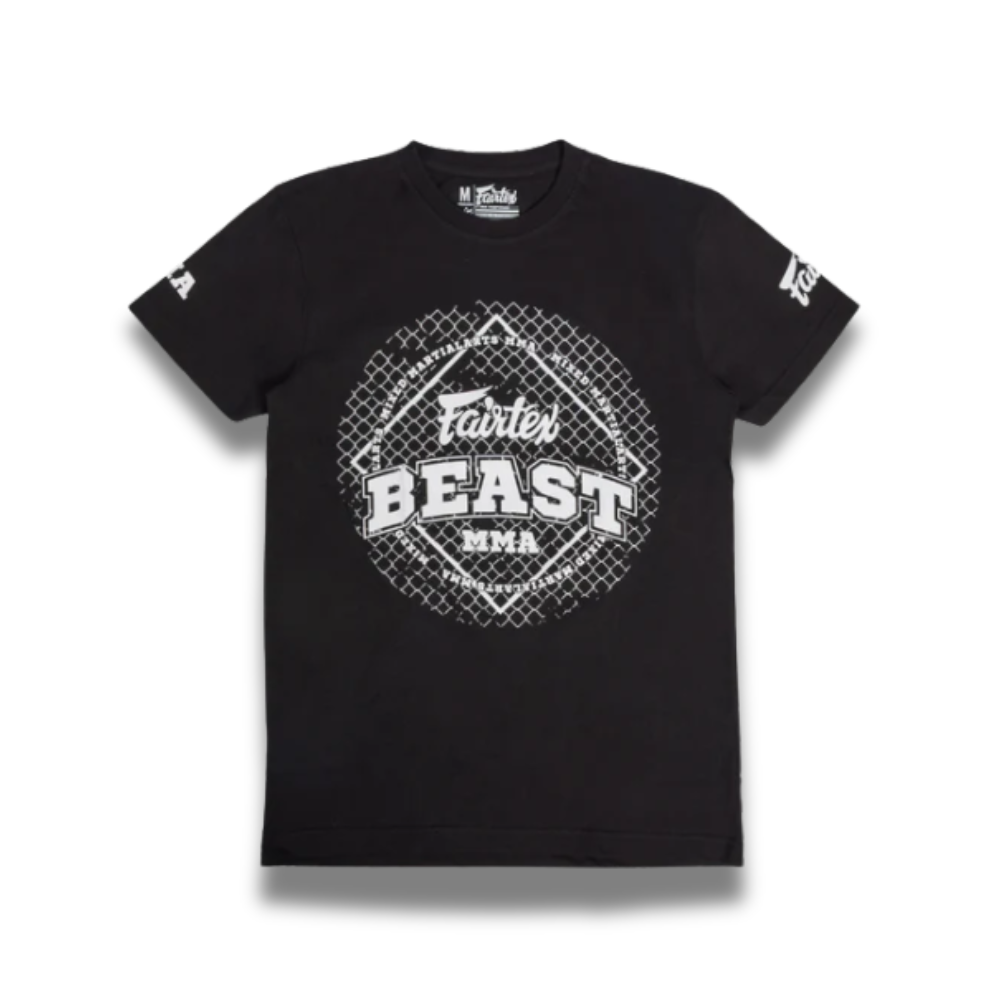 Fairtex x BEAST Official Movie Tee - Fight Grid Black