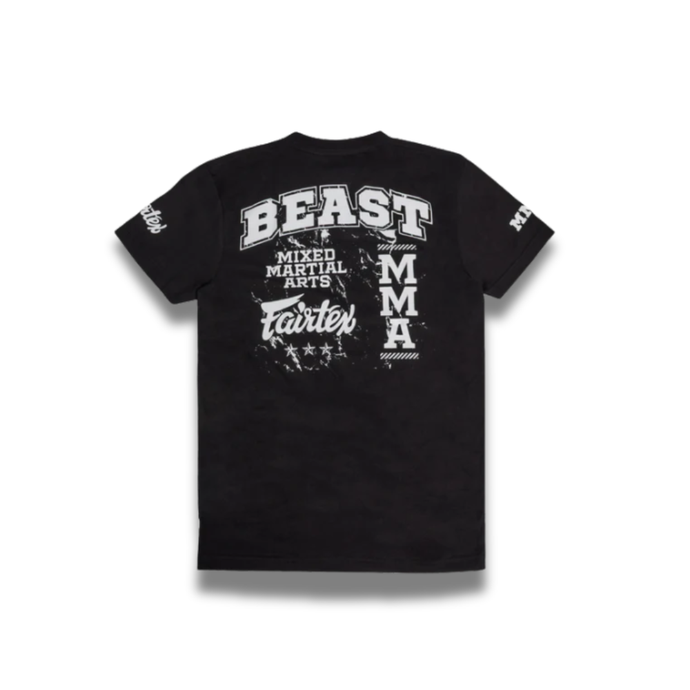 Fairtex x BEAST Official Movie Tee - Fight Grid Black