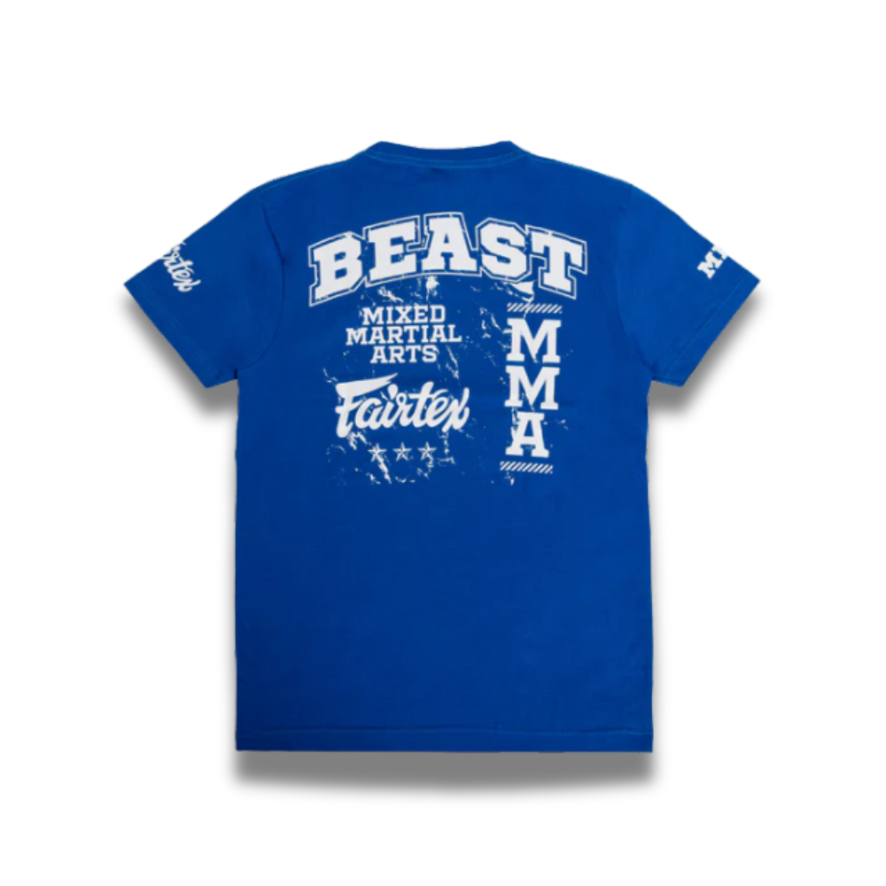 Fairtex x BEAST Official Movie Tee - Fight Grid Blue