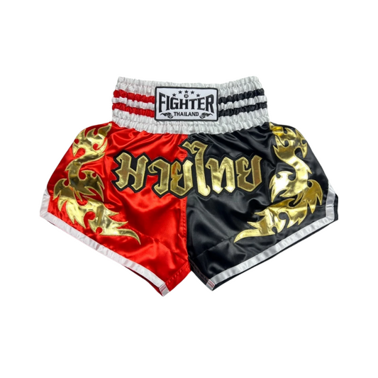 Fighter Thailand Muay Thai Shorts - Red/Black